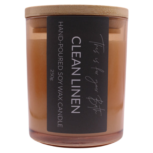 Clean Linen Candle - THIS IS FOR YOUR BATH