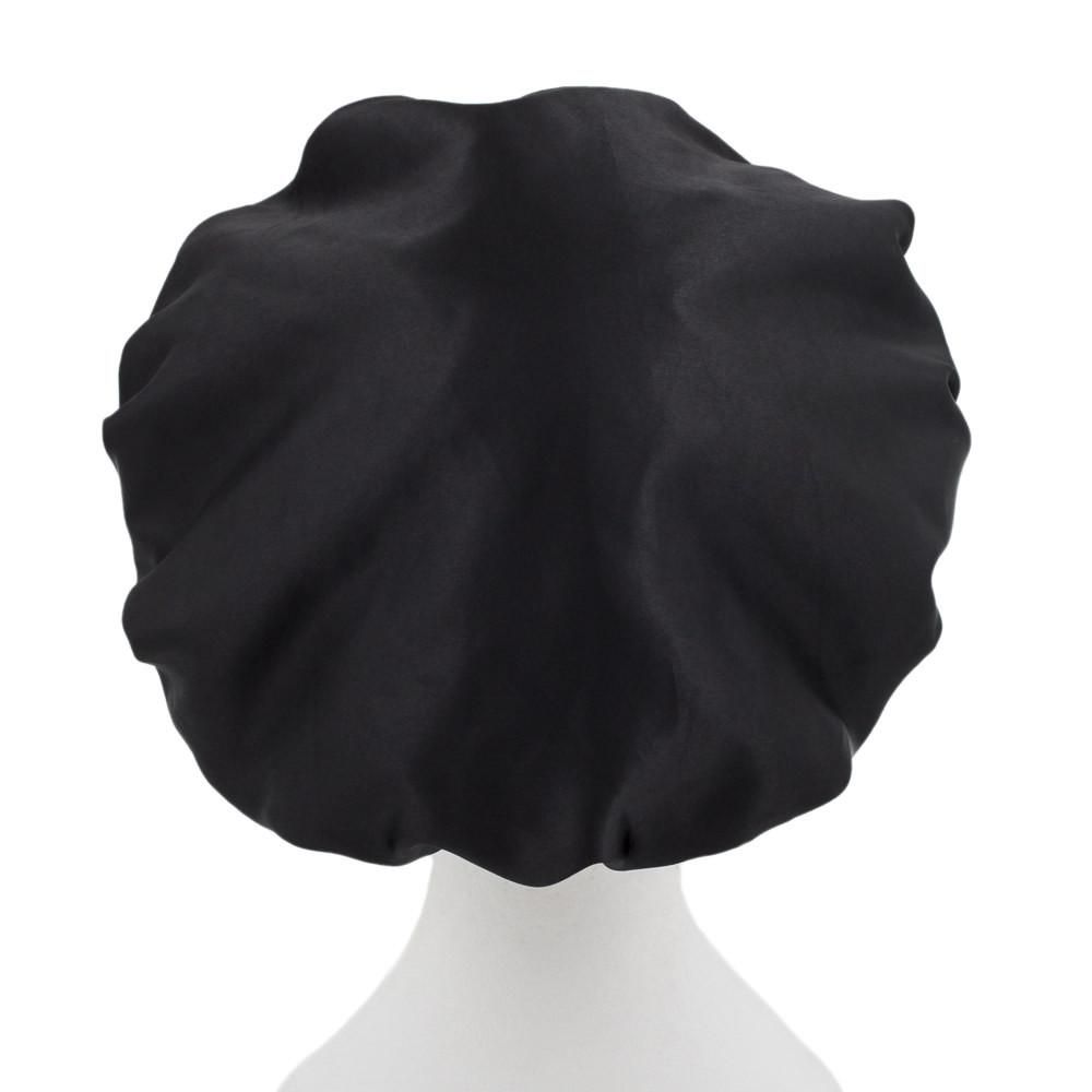 Microfiber Lined Shower Cap - Black - THIS IS FOR YOUR BATH