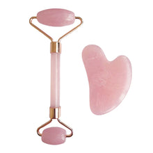 Load image into Gallery viewer, Rose Jade Roller and Gua Sha Set - THIS IS FOR YOUR BATH
