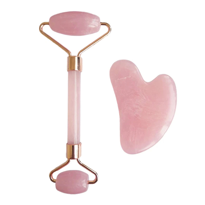 Rose Jade Roller and Gua Sha Set - THIS IS FOR YOUR BATH
