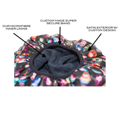 Microfiber Lined Shower Cap - Abstract - THIS IS FOR YOUR BATH