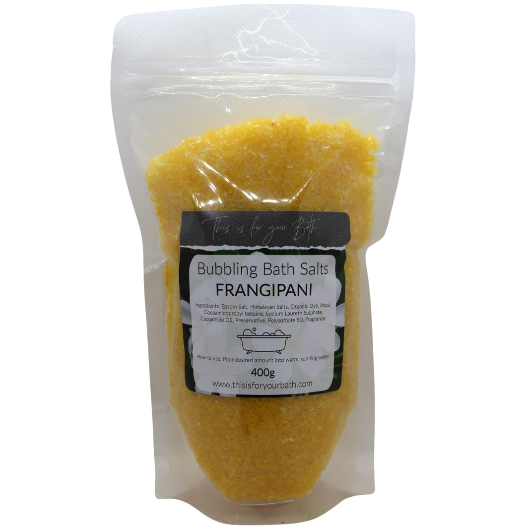 Bubbling Bath Salts - Frangipani - THIS IS FOR YOUR BATH
