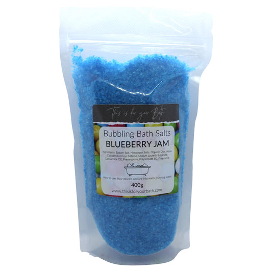 Bubbling Bath Salts - Blueberry Jam - THIS IS FOR YOUR BATH