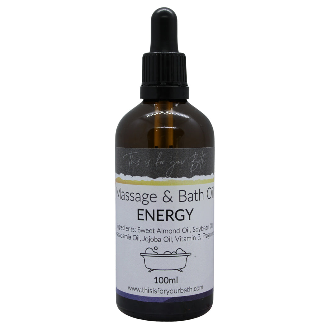 Massage & Bath Oil - Energy - THIS IS FOR YOUR BATH