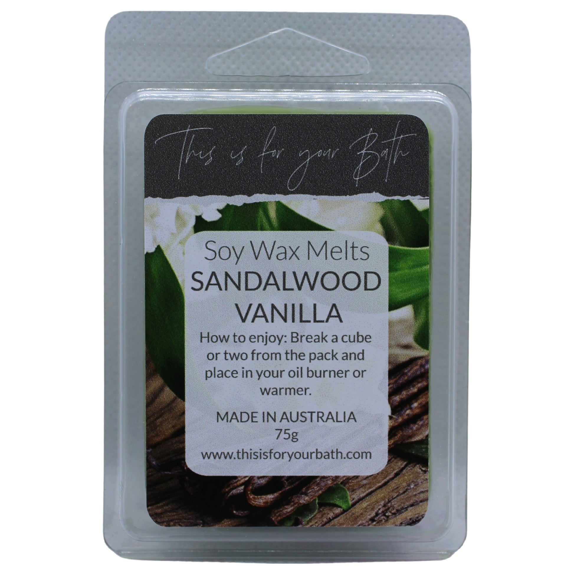 Sandalwood Vanilla Wax Melts - THIS IS FOR YOUR BATH