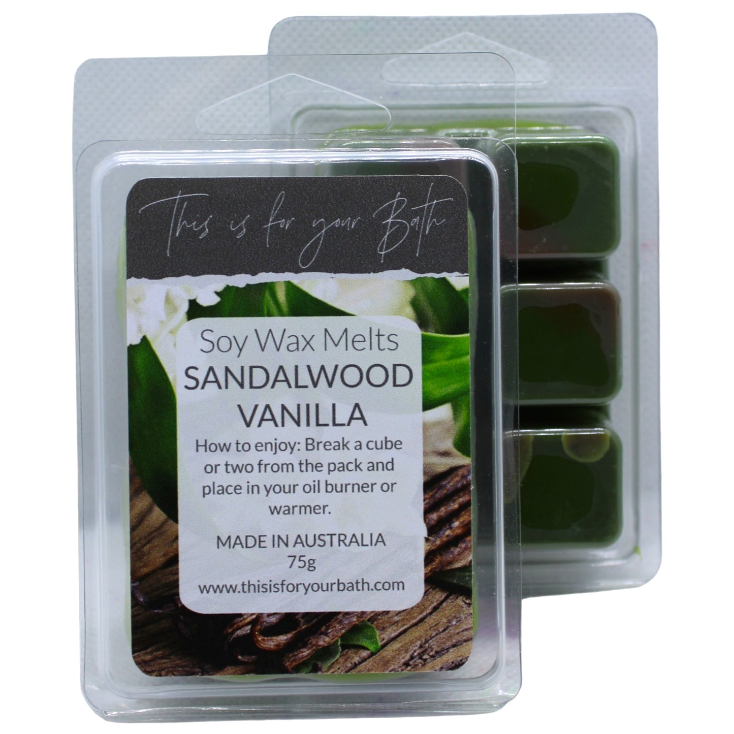 Sandalwood Vanilla Wax Melts - THIS IS FOR YOUR BATH