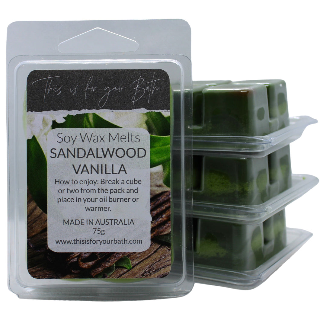 Sandalwood Vanilla Wax Melts - THIS IS FOR YOUR BATH