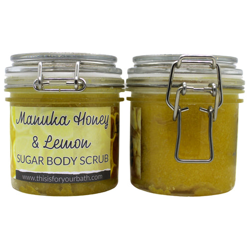 Foaming Manuka Honey & Lemon Body Sugar Scrub - THIS IS FOR YOUR BATH