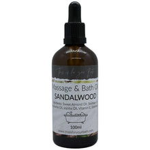 Load image into Gallery viewer, Massage &amp; Bath Oil - Sandalwood - THIS IS FOR YOUR BATH
