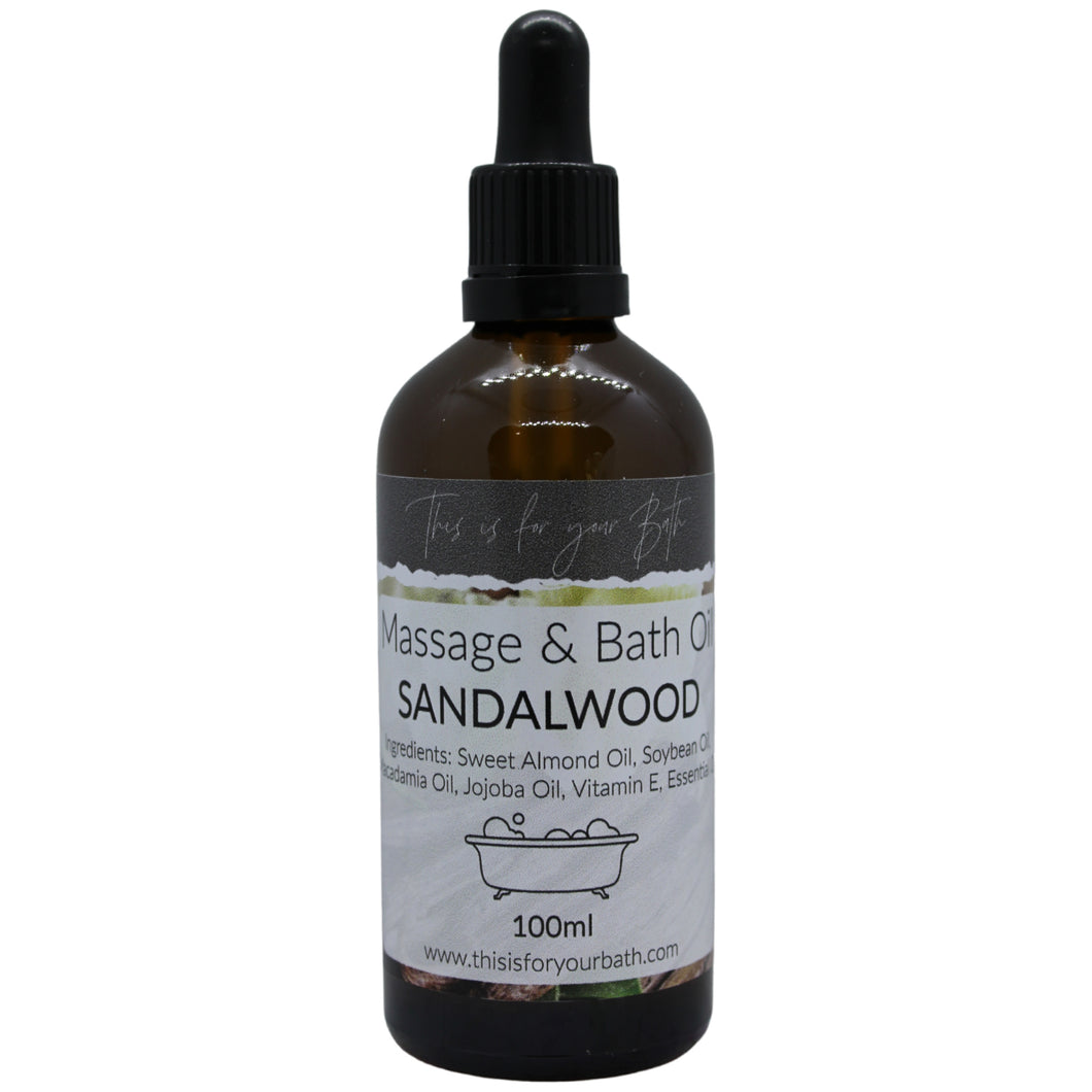 Massage & Bath Oil - Sandalwood - THIS IS FOR YOUR BATH