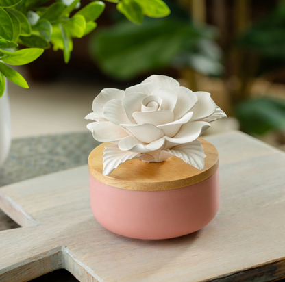 Rose Porcelain Diffuser - THIS IS FOR YOUR BATH