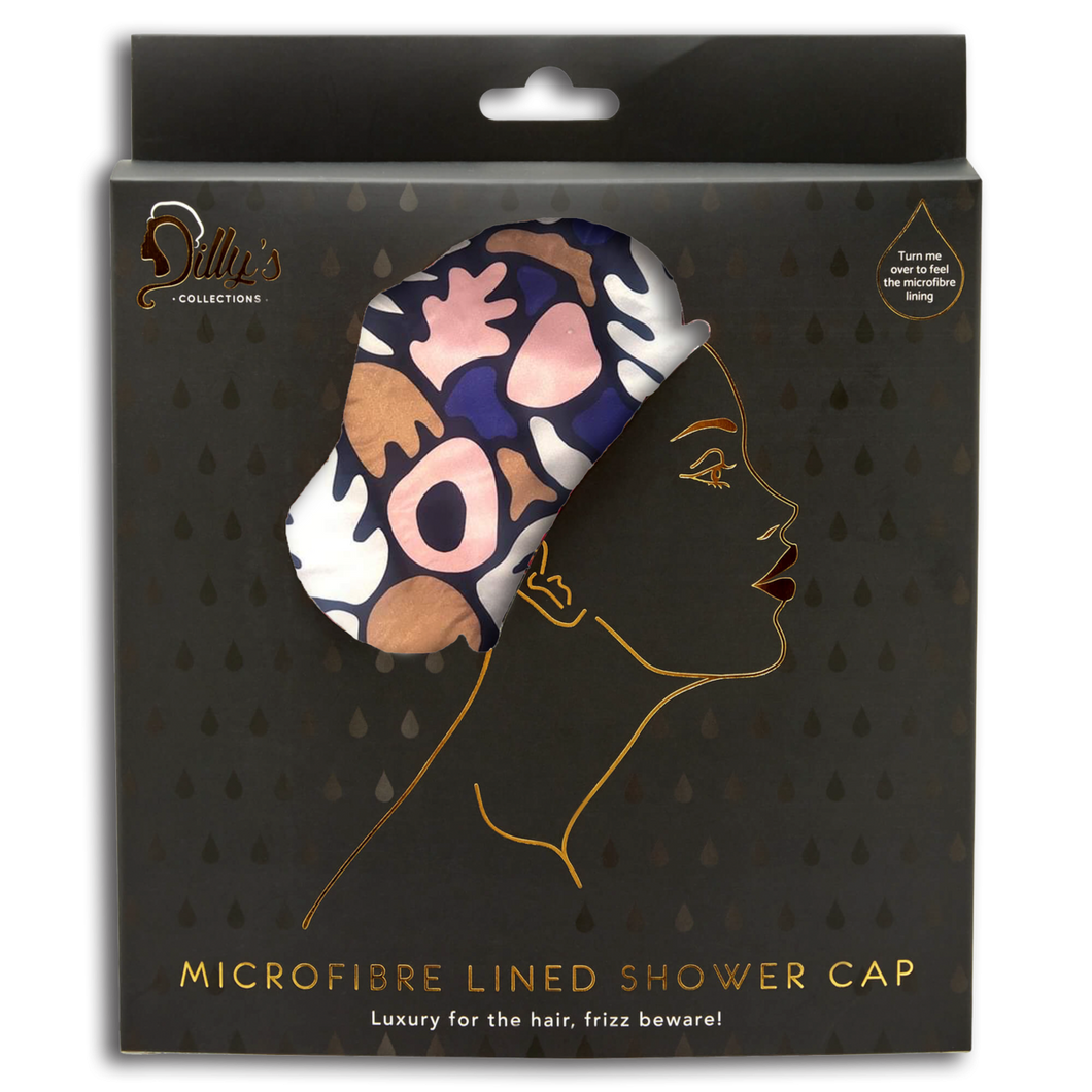 Microfiber Lined Shower Cap - Abstract - THIS IS FOR YOUR BATH