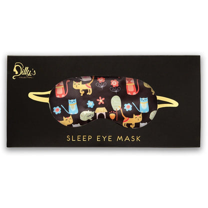 Satin Eye Mask - Cats - THIS IS FOR YOUR BATH