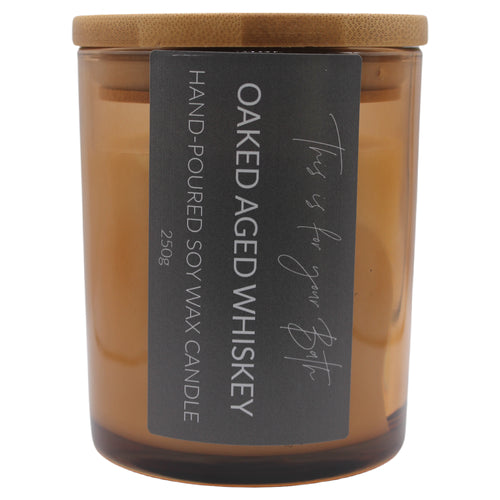 Oaked Aged Whiskey Candle - THIS IS FOR YOUR BATH